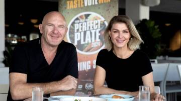  Matt Moran and Courtney Roulston are ambassadors for the 2024 Your Local Club Perfect Plate Awards. Picture supplied