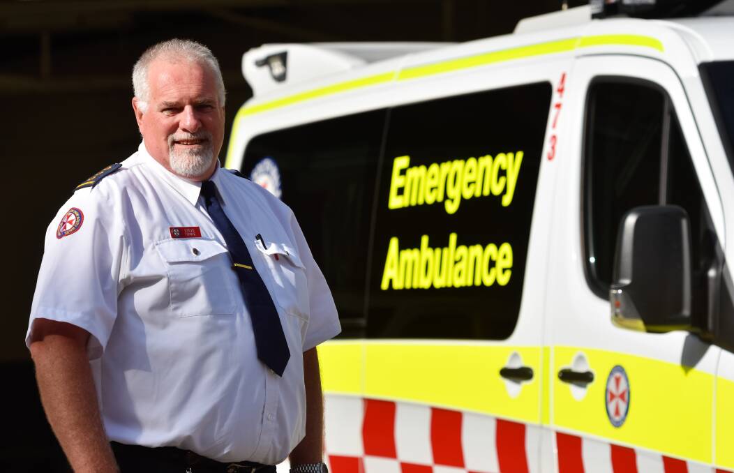 Retiring type: NSW Ambulance inspector Steve Towle will retire this month after 42 years' service to the community.