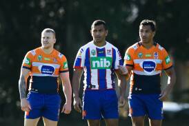 Mitch Barnett spent seven seasons playing alongside Daniel and Jacob Saifiti at the Knights. Picture by Jonathan Carroll