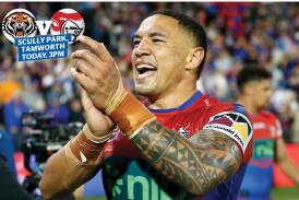 Knights veteran Tyson Frizell is back after five games on the sidelines. Picture by Darren Pateman, AAP