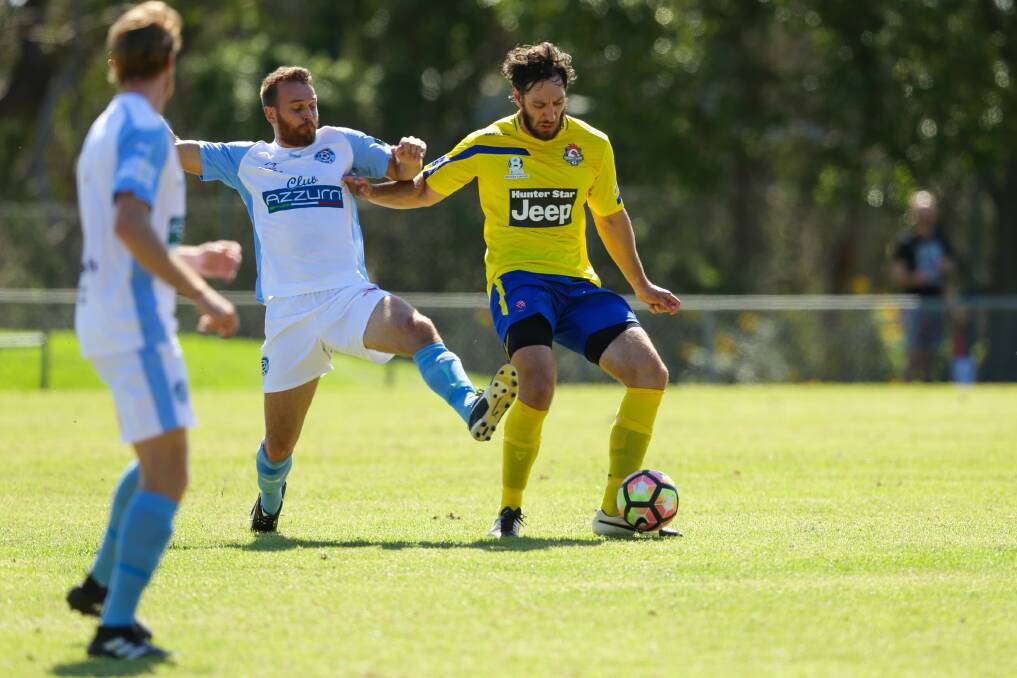 Jonathan Carroll images from the 1-1 draw between Charlestown and Lake Macquarie at Lisle Carr Oval on Sunday.