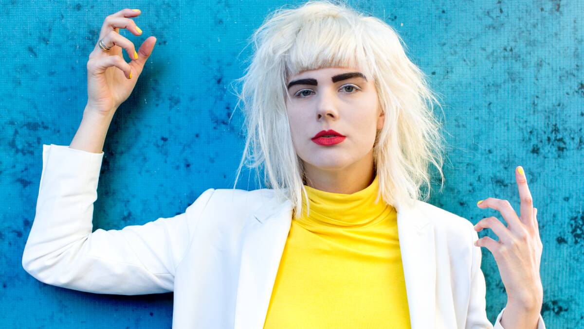 CHAMELEON: The shape-shifting Wollongong musician Bec Sandridge will bring her indie-synth sound to the Cambridge Hotel on Thursday night with support from Elki and Morgana Osaki. Picture: Edwina Pickles 