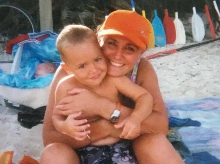 Zac Barnes as a child with mum Karen Gudelj. Picture: supplied