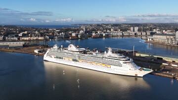 Brilliance of the Seas at the Channel Berth. Picture: Port of Newcastle