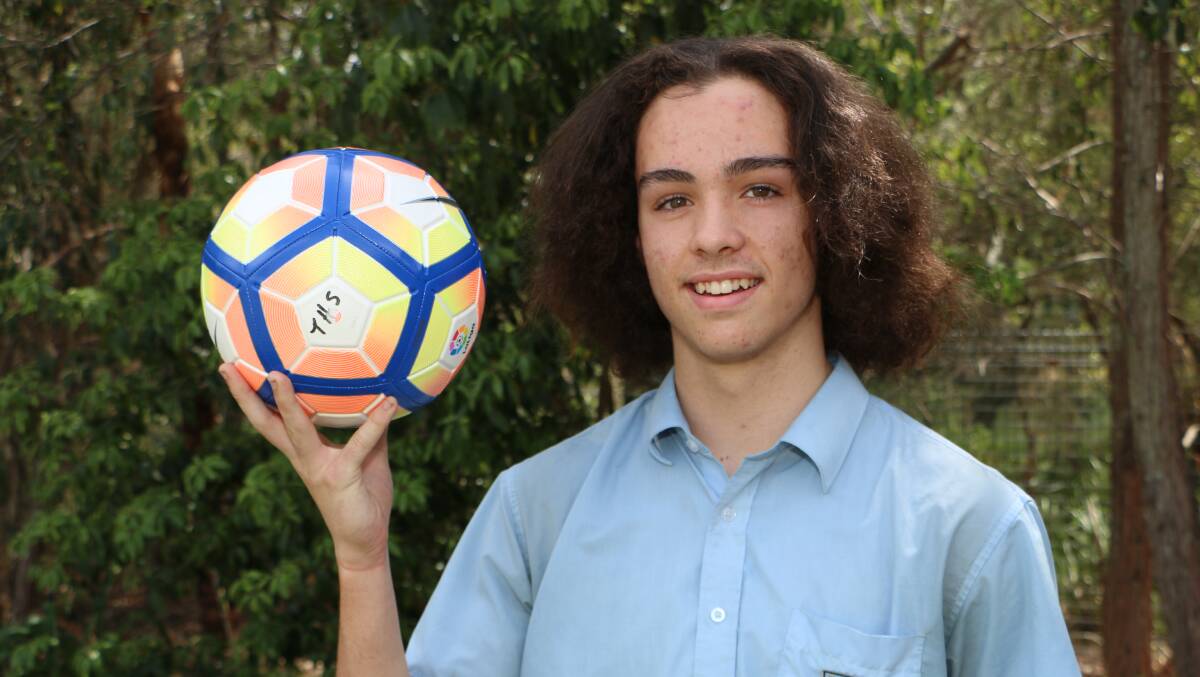 ITALIAN JOB: Nick Charlesworth, 15, will head to Rome and Florence with the Australian futsal team to play matches against local teams over 16 days. But he has some money to raise, first.  Picture: David Stewart