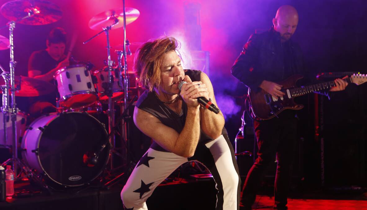 INFLUENCE: Glenn Campbell plays the role of Michael Hutchence in Original Sin, the INXS tribute show which is coming to Belmont 16s this Friday night, December 2. Picture: Supplied.