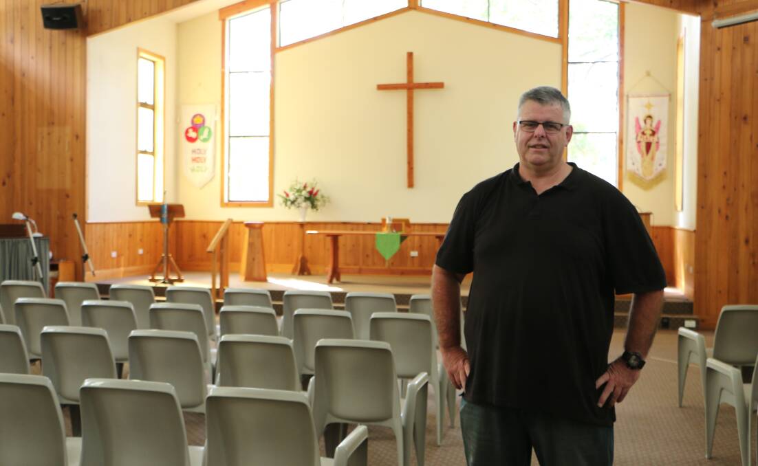LOCAL LINKS: Reverend Rob Hanks has plans to open Morisset Uniting Church to the community, and to take the church to the people. Picture: David Stewart