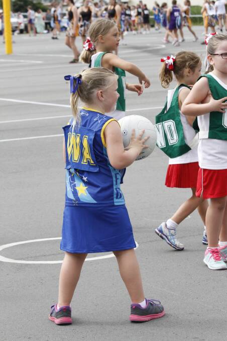 FUN PLAY: Young participants in the Net Set Go program play games and practice drills that hone the skills that they'll use when they graduate to play competition netball. Picture: Supplied