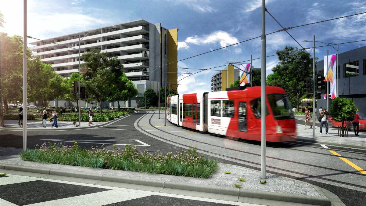 BIG JOB: A reader wonders if the Canadian-style electric trolley buses were considered as an alternative to light rail in Newcastle (pictured). Artwork: Supplied