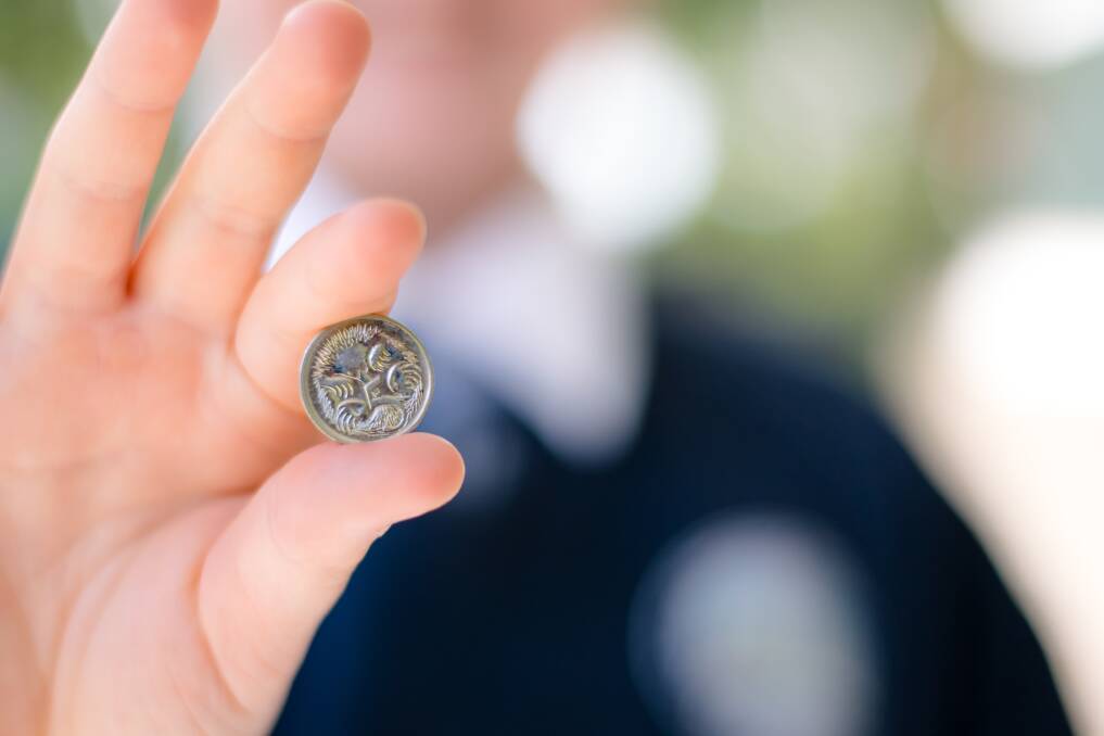 FIVE FEVER: Collect all of the 5 cent coins you have lying around and help make a difference by dropping them off at Heritage College, in Morisset. Picture: Cybele Craig 