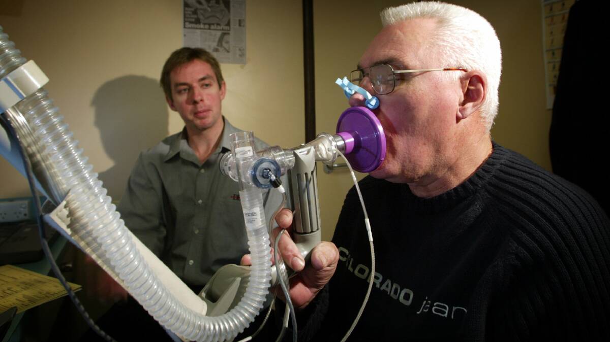 LUNG FUNCTION: A NSW Upper House Standing Committee has begun a review of the Dust Diseases and Lifetime Care and Support schemes. Picture: Fairfax Media