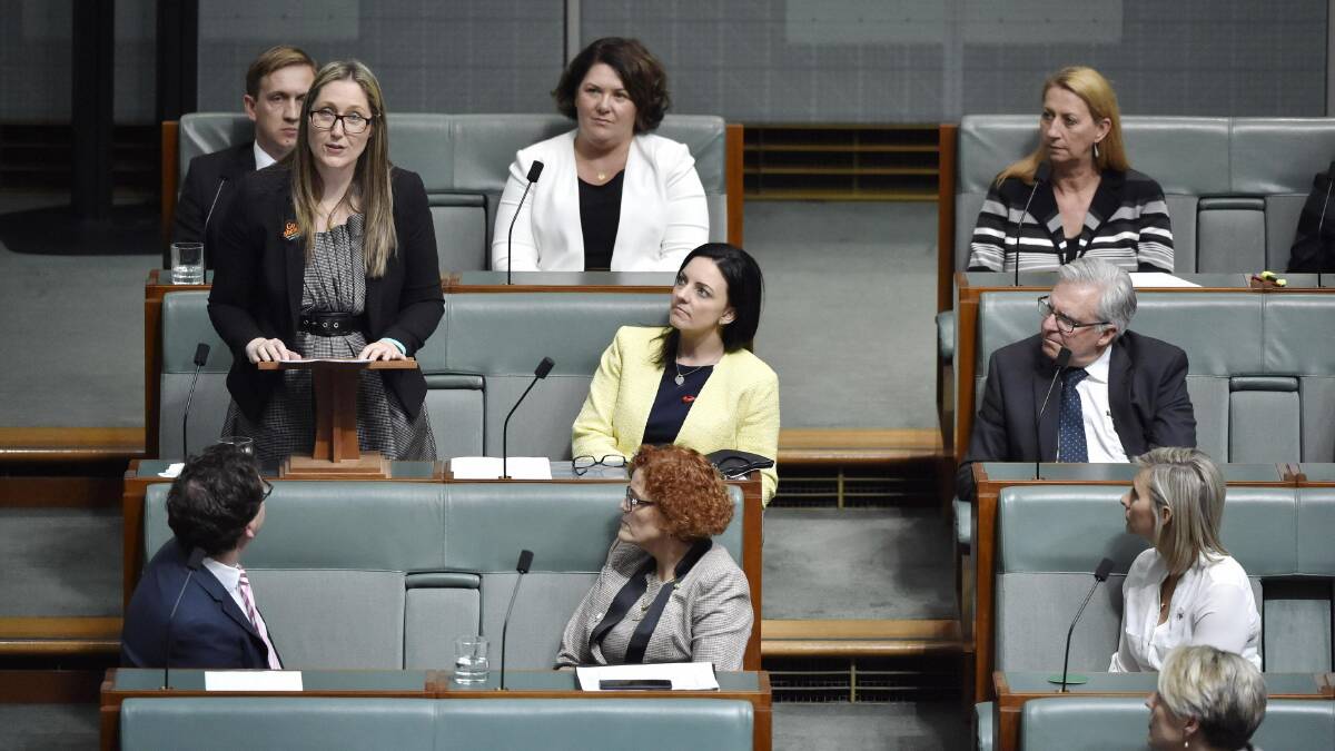 OPPOSITION: Labor's Member for Dobell, Emma McBride, made an impassioned plea in federal parliament for funding of community legal centres to be reinstated. 