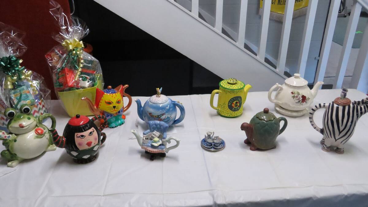 UNUSUAL: Some of the leading contenders in the Westlakes teapot competition on Saturday. Picture: Supplied