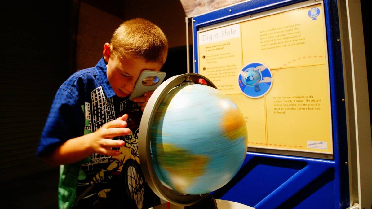 HANDS ON: The Questacon Earth Quest exhibition opens at Coal Point on Saturday. There are seven sessions available to the community over two weekends. Book at eventbrite.com.au. Picture: Fiona Morris