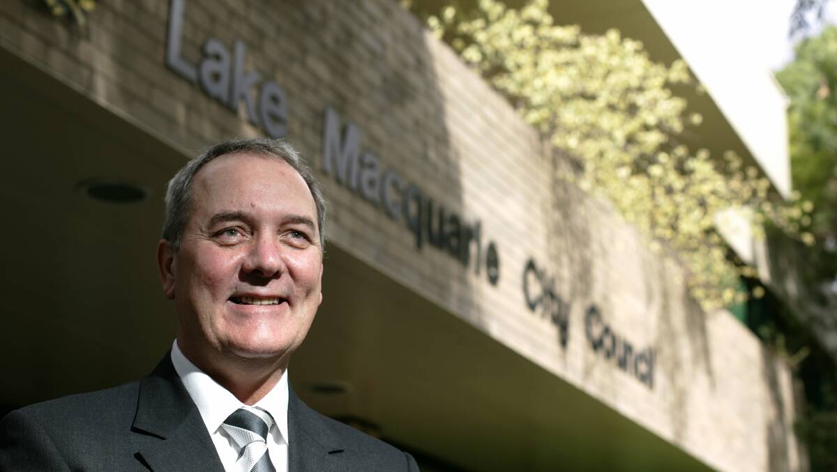 NEW ROLE: Brian Bell pictured at the start of his tenure at Lake Macquarie City Council in 2006. He retired this year. Picture: Peter Stoop