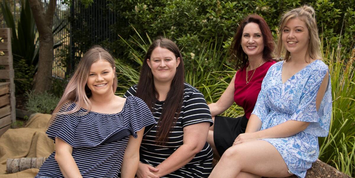 NEW EDUCATORS: Eliza Reardon, left to right, Katherine Spencer, Dee Wardle and Kelly Friend have all graduated from TAFE NSW Higher Education’s degree program in early childhood.