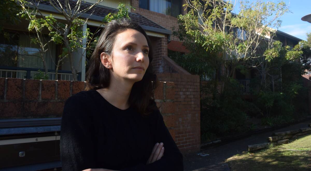 MOVING OUT: Simone Pilla was told to leave her flat after a burst water pipe brought damage. Picture: Brodie Owen