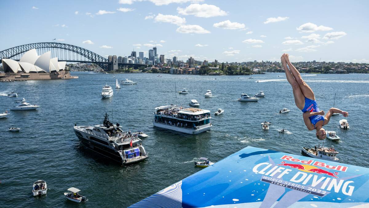 Lake Macquarie's Rhiannan Iffland competes in Sydney in 2022. Picture by Romina Amato (Red Bull Content Pool)