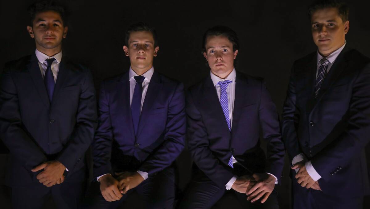BIG IDEAS: From left, from JAR Aerospace are Daniel Moscaritolo, Sam Lewinson, Lochie Burke and Jack Cullen. Picture: Supplied