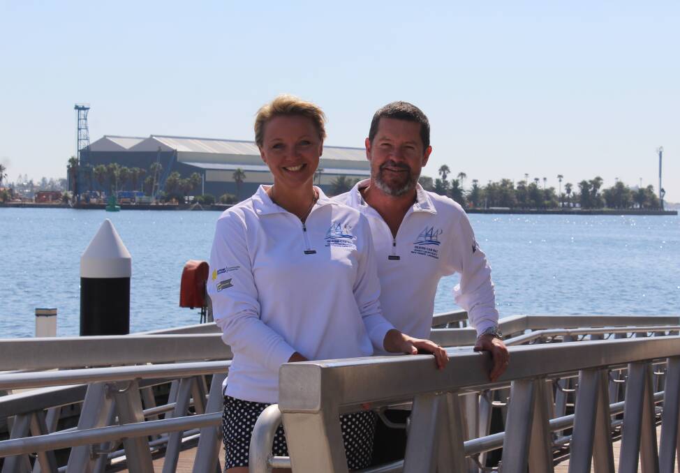 SUPPORT: The Heaven Can Wait sailing event on Lake Macquarie this weekend will have particular resonance for Kelly White and husband Justin Henderson.