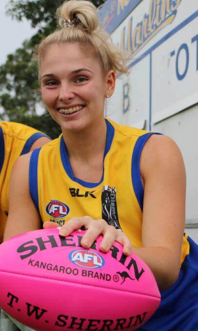 TALENT: Nelson Bay captain Lisa Steane was invited to draft trials with the GWS Giants last year and is on their stand-by list for this season.