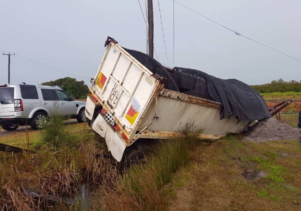 UNSAFE: A trailer came loose from a prime mover travelling along Nelson Bay Road on June 9. The company was fined for allowing an unsafe heavy vehicle on the road.