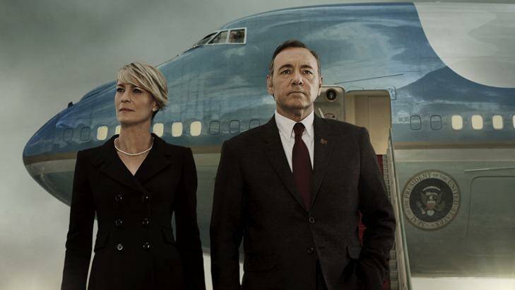 House of Cards stars Robin Wright and Kevin Spacey as Claire and Frank Underwood.  Photo: Netflix