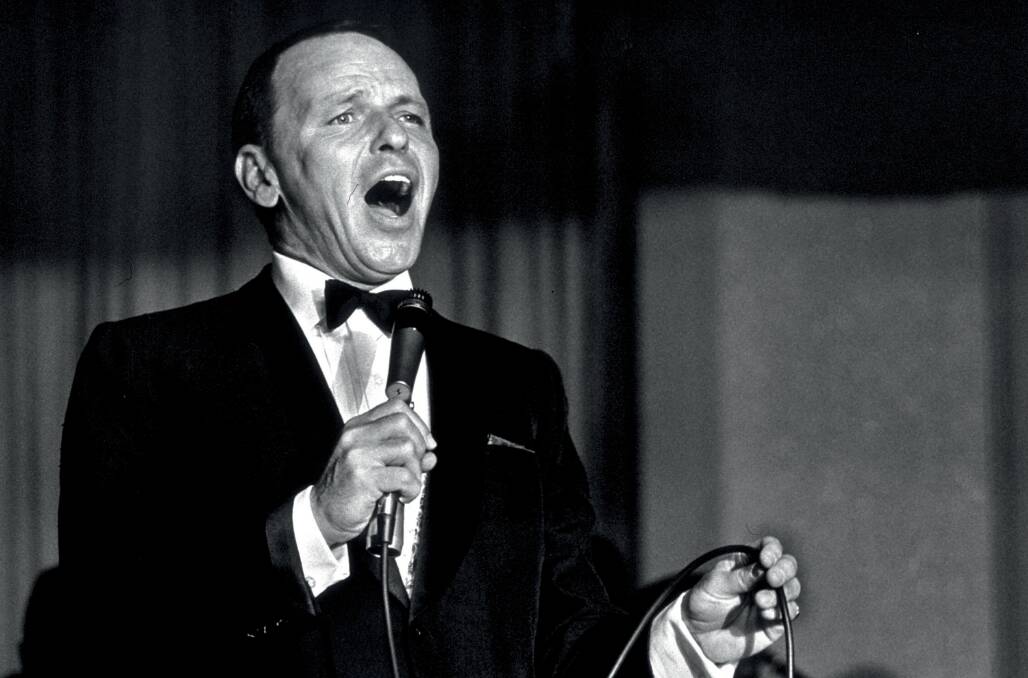 CROONER: Frank Sinatra performs at the Sands in Las Vegas in 1962.