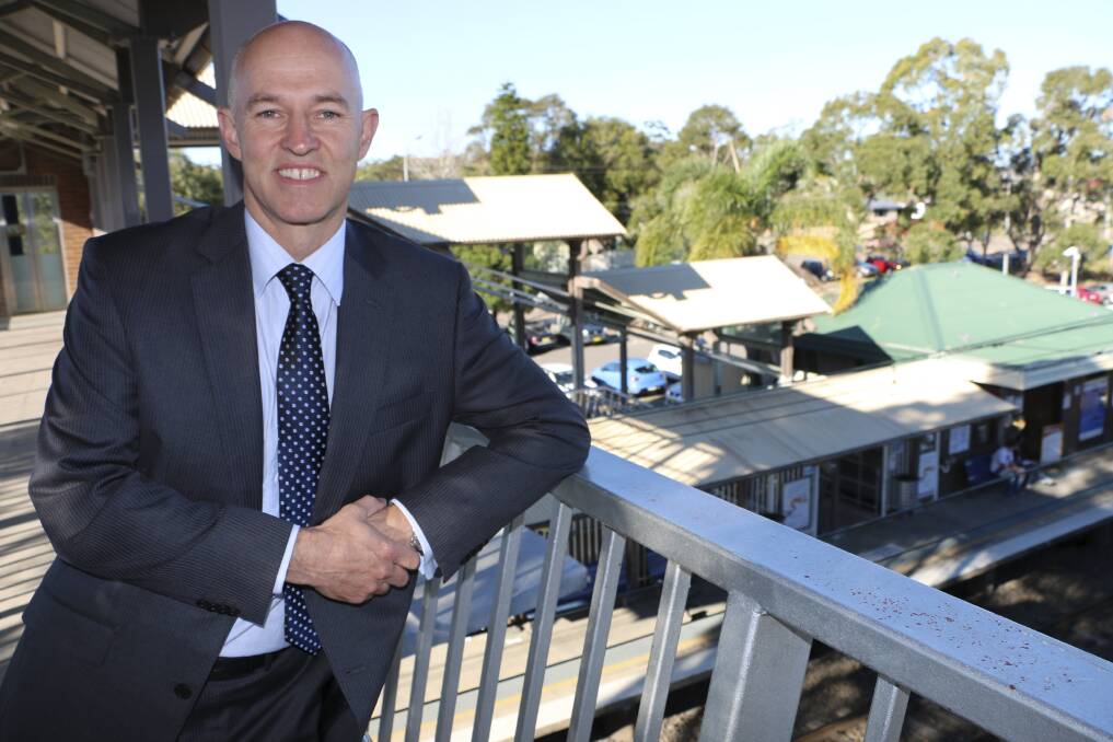 BOOST: Adam Cougle says Morisset's train station and closeness to the M1 Motorway is a big selling point to potential investors. Picture: Jamieson Murphy