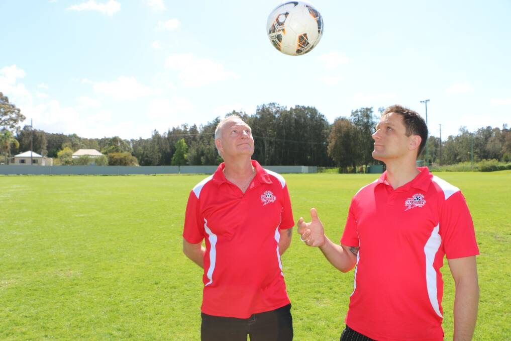 OPTIMISTIC: Gary Bartlett and his son, David, have high hopes for the club. Picture: Jamieson Murphy