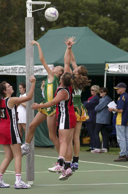 FORTRESS: Westlakes' Tiana Baldock and Lauren Cadman demonstrate the tough defence that helped their team to an undefeated run at the Eastwood-Ryde rep tournament.