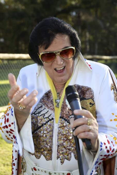 HOUND DOG: Elvis tribute artist Norm Bakker will perform at Morisset Country Club tomorrow night.