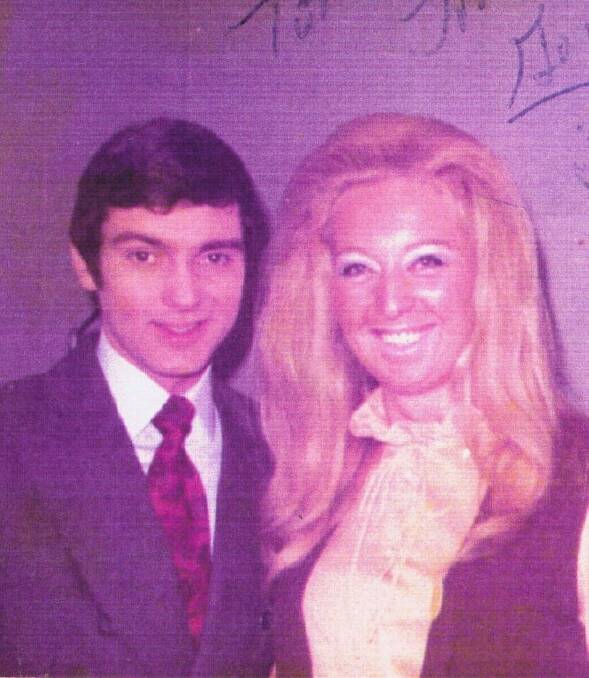 ISOLATED: In Derby, with Gene Pitney, whom she described as a recluse who ‘‘wouldn’t go outside his hotel’’.