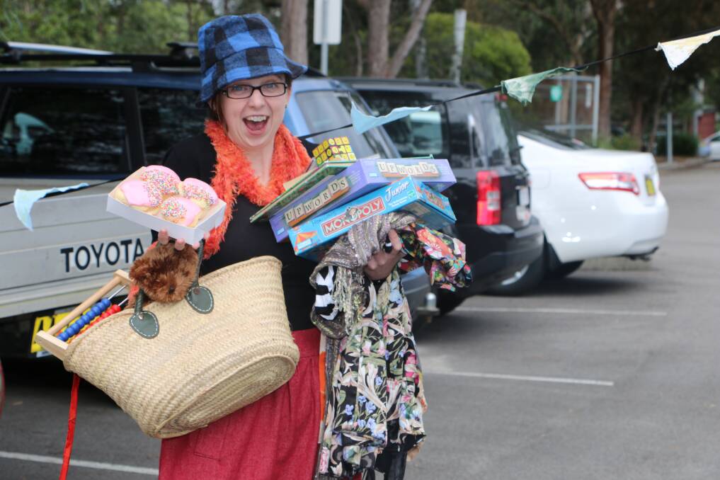 REUSE: Sarah Bryan gearing up for Sunday's car boot sale in the carpark at Morisset Multi-purpose Centre this Sunday. Picture: David Stewart