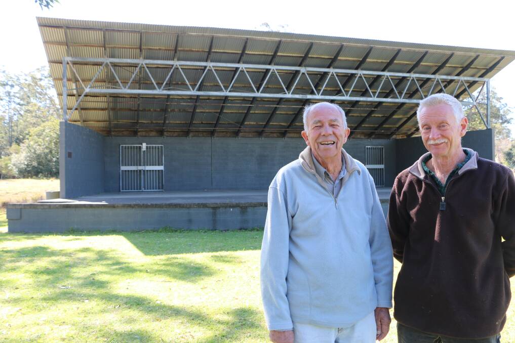 ALL WELCOME: Kevin Dunn and David Cousins say Cooranbong Men's Shed is looking for members, money and tools. Picture: Jamieson Murphy