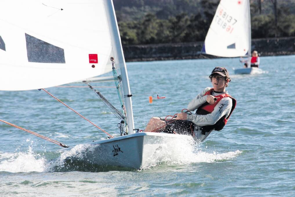 GOAL SET: Jordan Makin has his sights set on qualifying to be Australia’s entrant in the World Youth Sailing Championships next year.