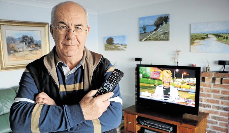 NO SIGNAL: Geoff Burgess cannot get any reception for Channel 10, and Channel 7 (pictured) is pixellated and unwatchable, but the writer has suggested a solution. Picture: David Stewart