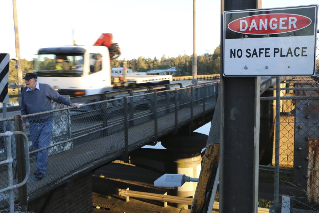OLD SCHOOL: Locals say the bridge is long overdue for an overhaul. Picture: Jamieson Murphy