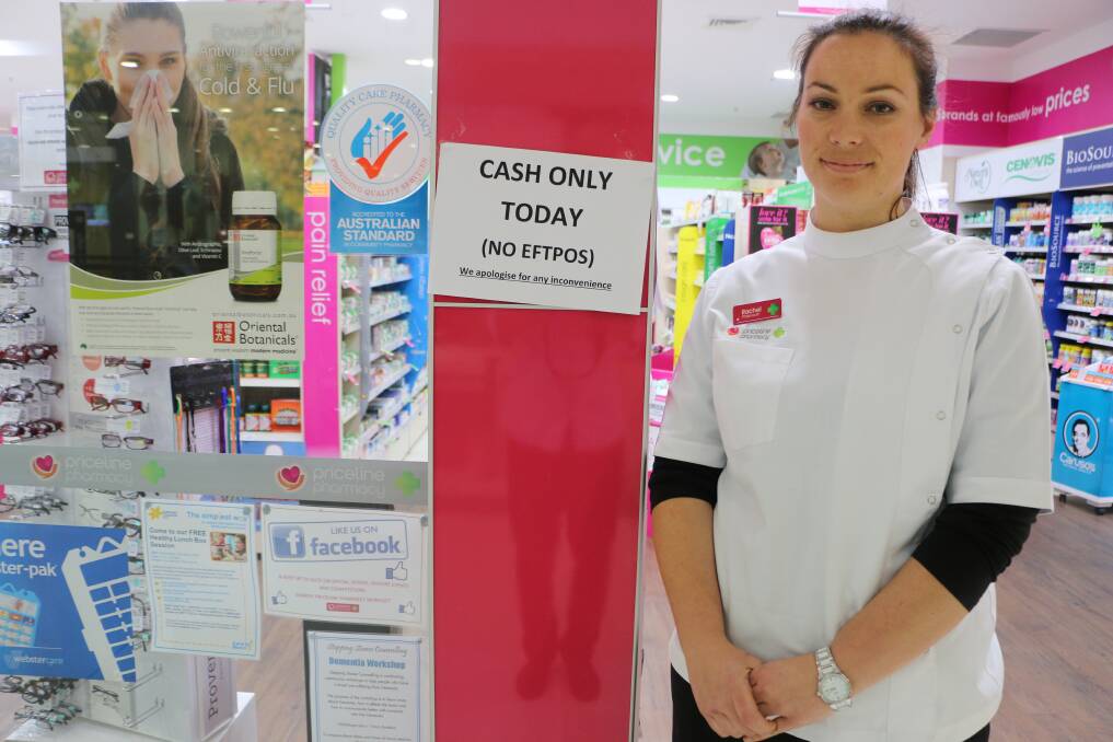 OFF SCRIPT: Pharmacist Rachel Nauluvula said customers with critical medical conditions were given medicine for free during the outage. Picture: Jamieson Murphy 