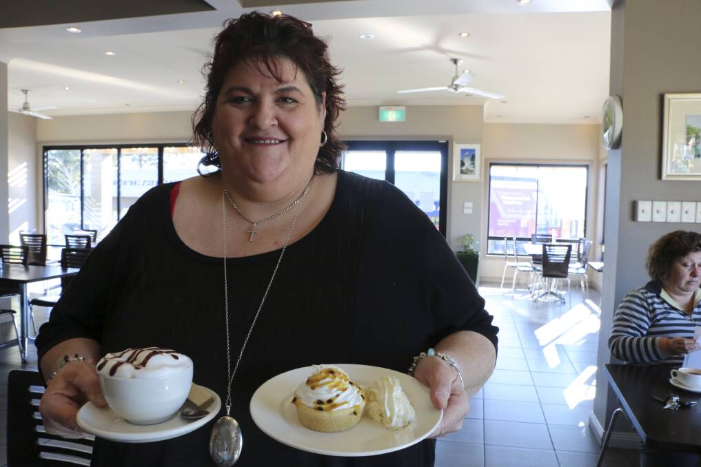NO SECRET: Julie Hadfield has long been a familiar face to locals at Rathmines. She's now at the helm of the Secret Corner Cafe. Picture: David Stewart