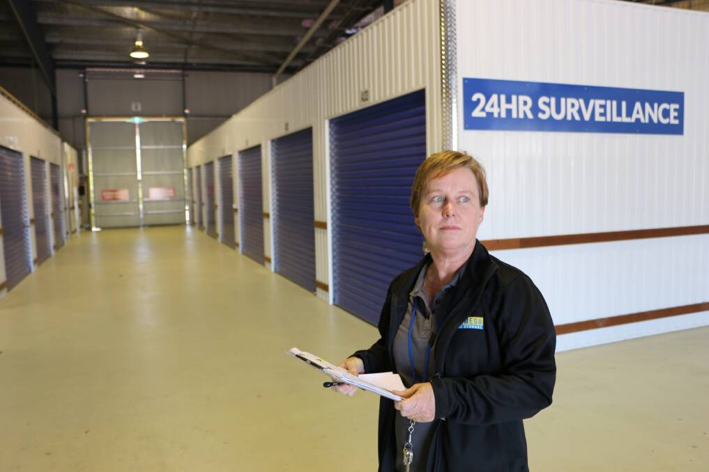 SAVVY FLEXIBILITY: Lanci Taylor among some of the many secure storages at M1 Mega Storage. Picture: David Stewart