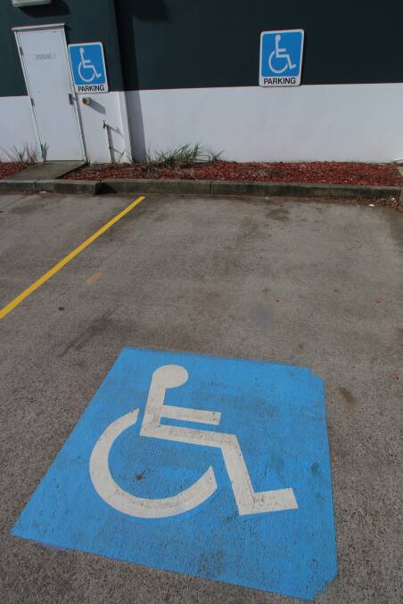 OFF LIMITS: A disabled driver's parking space. Council rangers will be policing these spaces over summer. Picture: David Stewart
