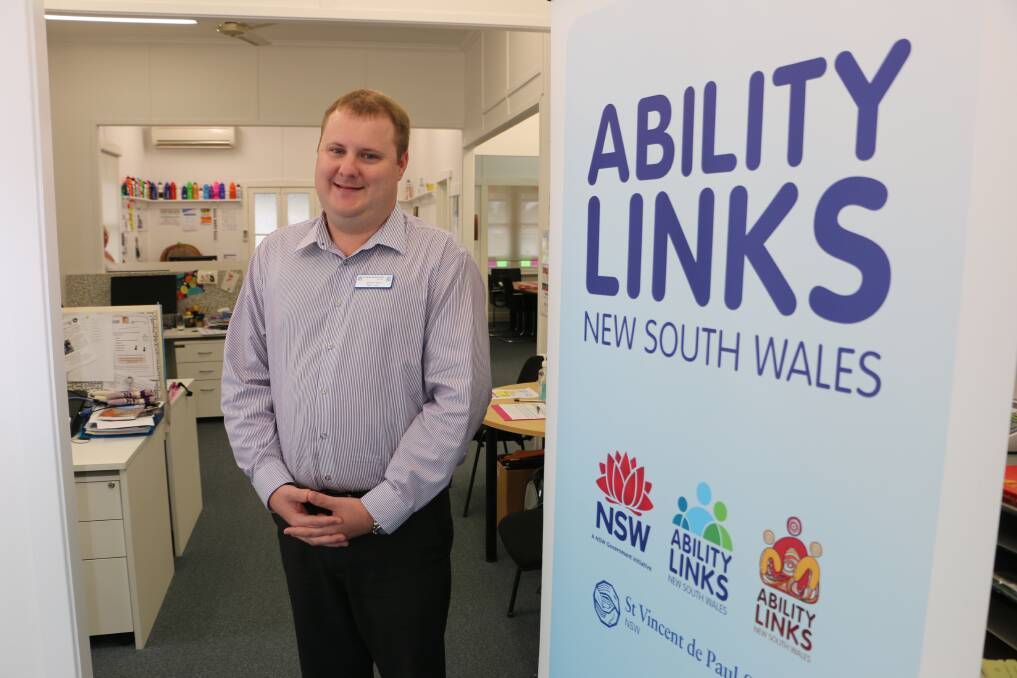 BUILDING CONNECTIONS: Ability Links Lake Macquarie team leader Jarryd Horn. Picture: David Stewart