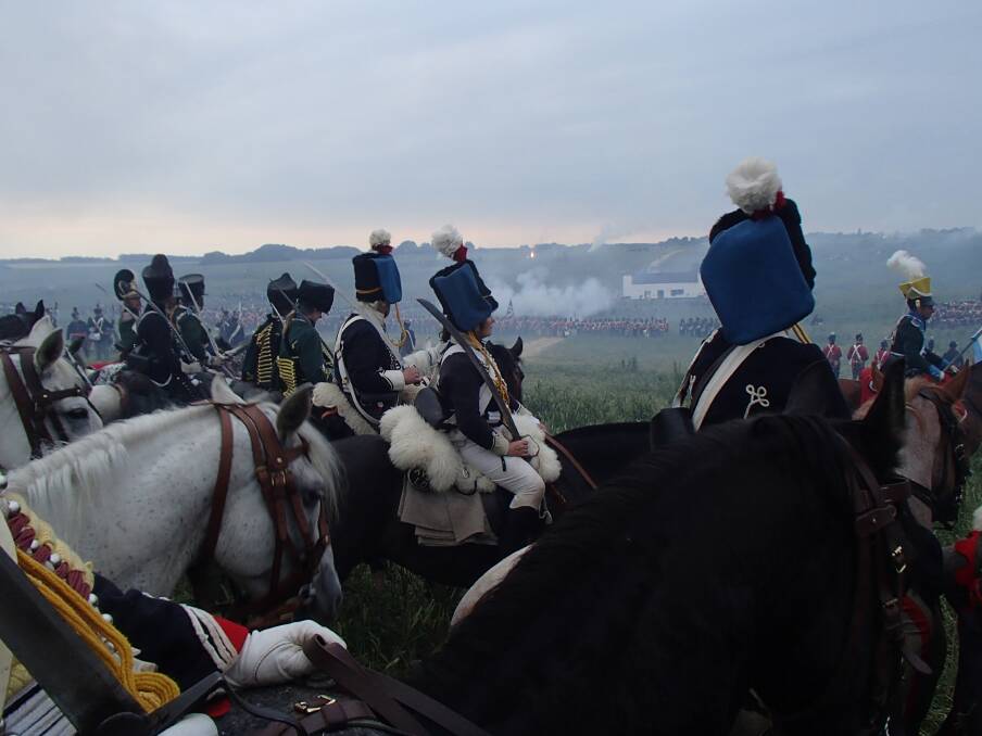 HISTORIC SPECTACLE: About 70,000 paying spectators witnessed the recreation of the Battle of Waterloo. Picture: Sasha Buchmann