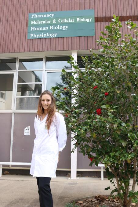 FAST-TRACK: Abigail McGovern of Wangi Wangi has begun her medical studies early at University of New England at Armidale. Pictures: Media, UNE