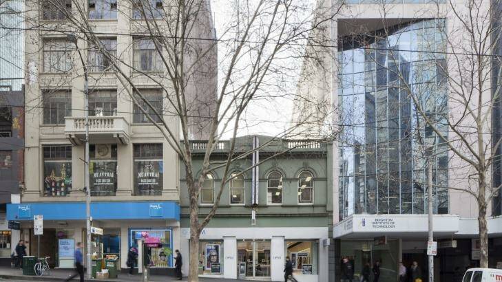This shop at 384-386 Bourke Street, occupied for years by exclusive jeweller William Drummond, is expected to fetch more than $15 million. Photo: Supplied
