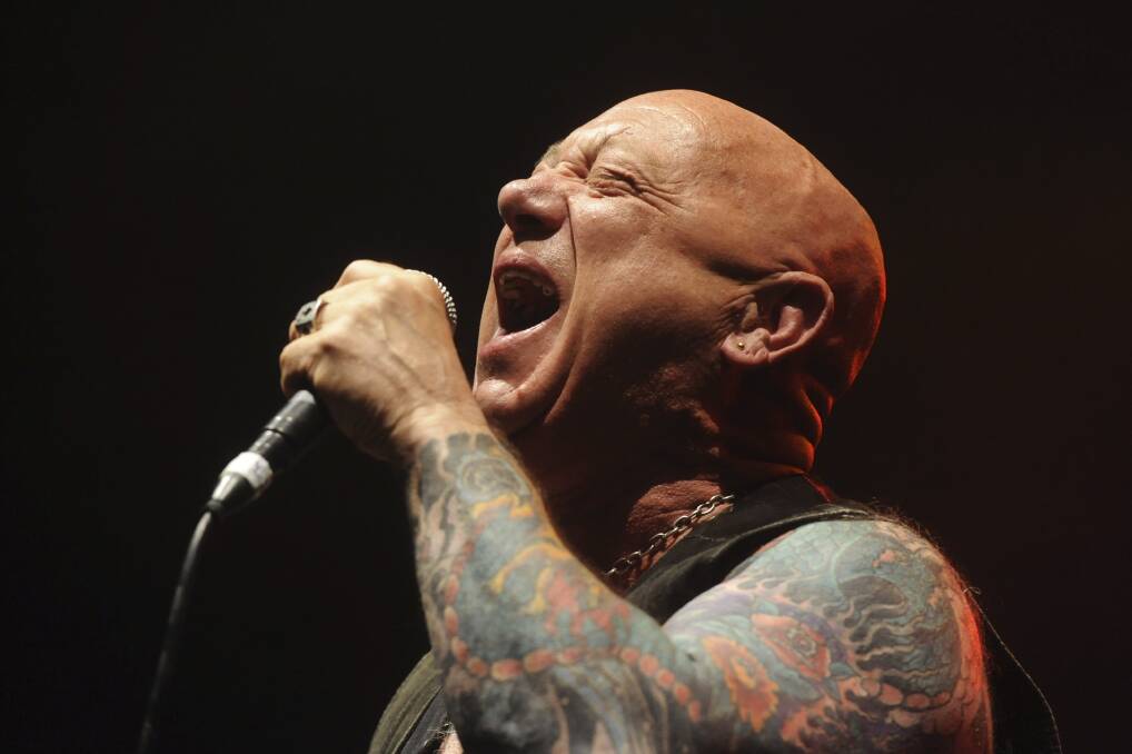 ROCK'N'ROLL: Rose Tattoo members Angry Anderson and Dai Pritchard will perform at Morisset Country Club this weekend. Picture: Mick Tsikas 