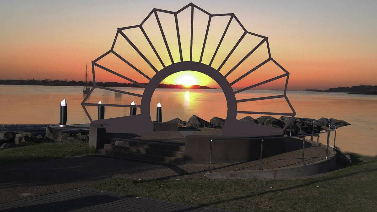 LEST WE FORGET: An artist impression of the Rising Sun Memorial at Swansea.
