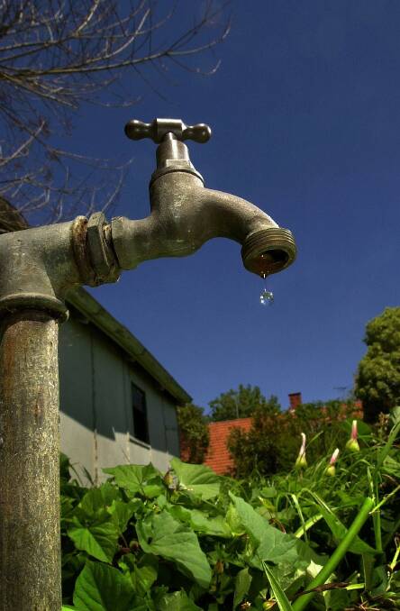CLEAR VIEW: Wyong Council advises residents to run their front garden taps for 60 seconds at a time to check for discoloured water tomorrow.