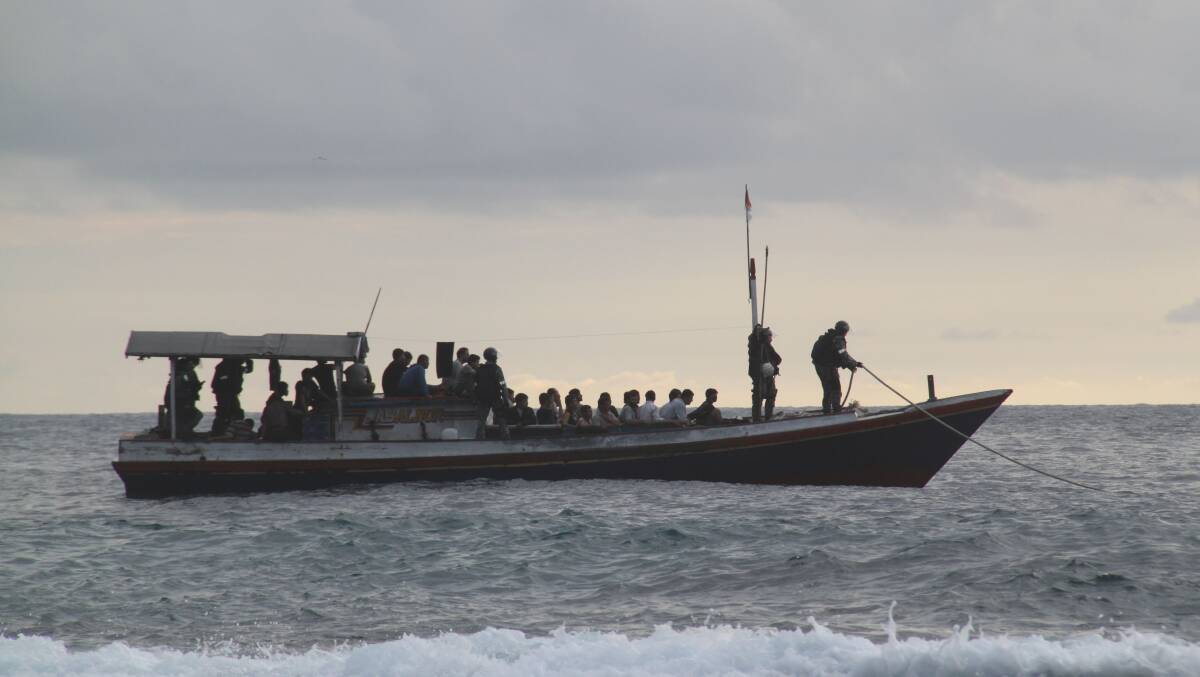 VICTIMS: Asylum seekers aboard a boat nearing Christmas Island.
